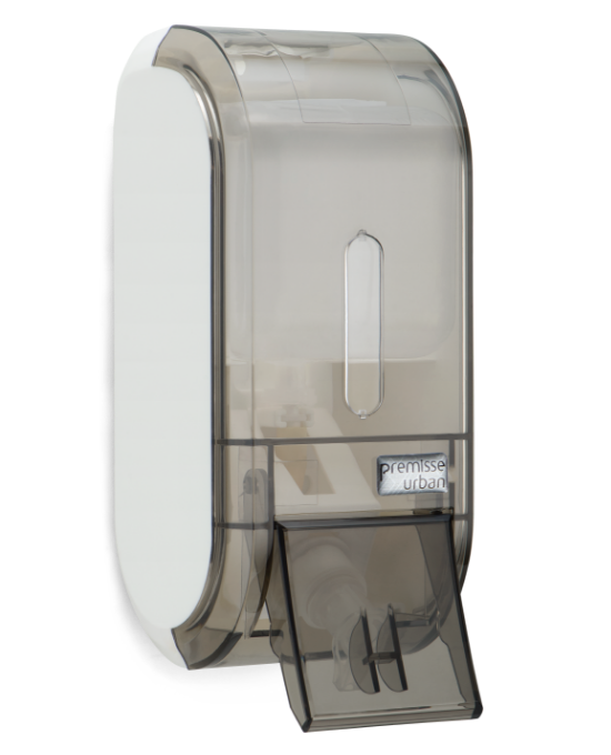 dispenser urban saboneteira compacta visor transparente